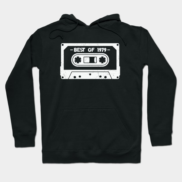 Best of 1979 Retro Cassette Tape 1979 Birthday Hoodie by SLAG_Creative